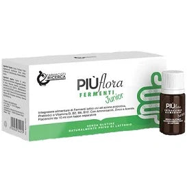 L.R.B. Piu' Flora Junior 10 Flaconcini, Integratori, Fermenti lattici