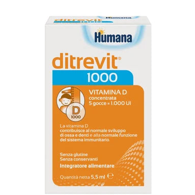Humana Ditrevit 1000 gocce 5,5 ml Integratore