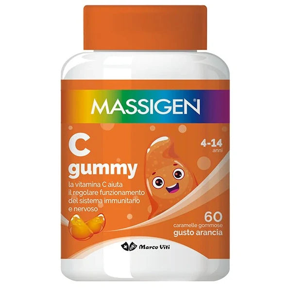 Massigen C Gummy 60 Caramelle, integratore per bambini, vitamina C