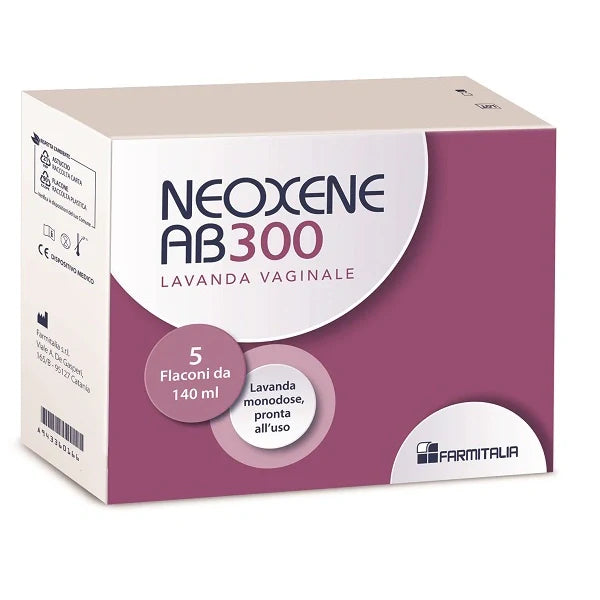 Farmitalia Neoxene AB 300 Lavanda Vaginale 5 Flaconi Dispositivo Medico