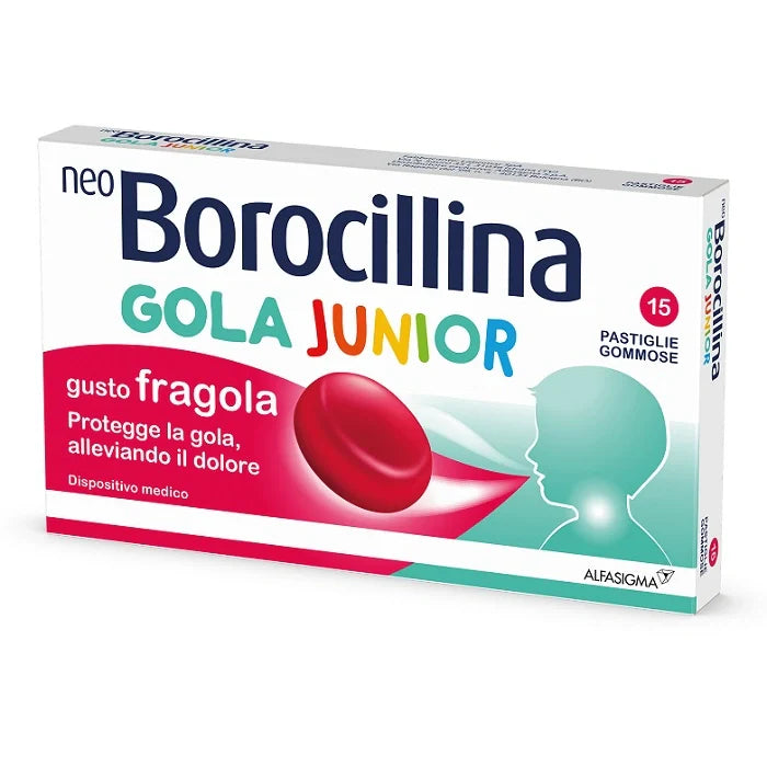 Alfasigma Neoborocillina Gola Junior 15 pastiglie Dispositivo medico