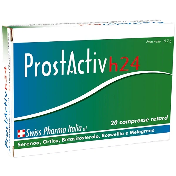 Swiss Pharma Italia Prostactiv H24 20 Compresse Retard Parafarmaco