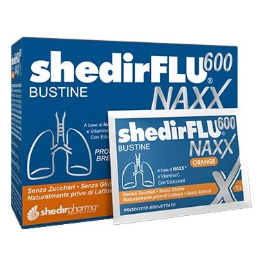 Shedirflu 600 Naxx 20 bustine, integratore per tosse e benessere gola