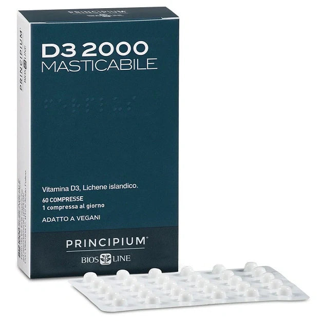 Bios Line Principium D3 2000 Masticabile 60 Compresse Integratori