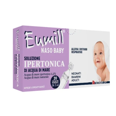 Eumill Naso Baby Soluzione Ipertonica 20 Monodose Da 5 ml