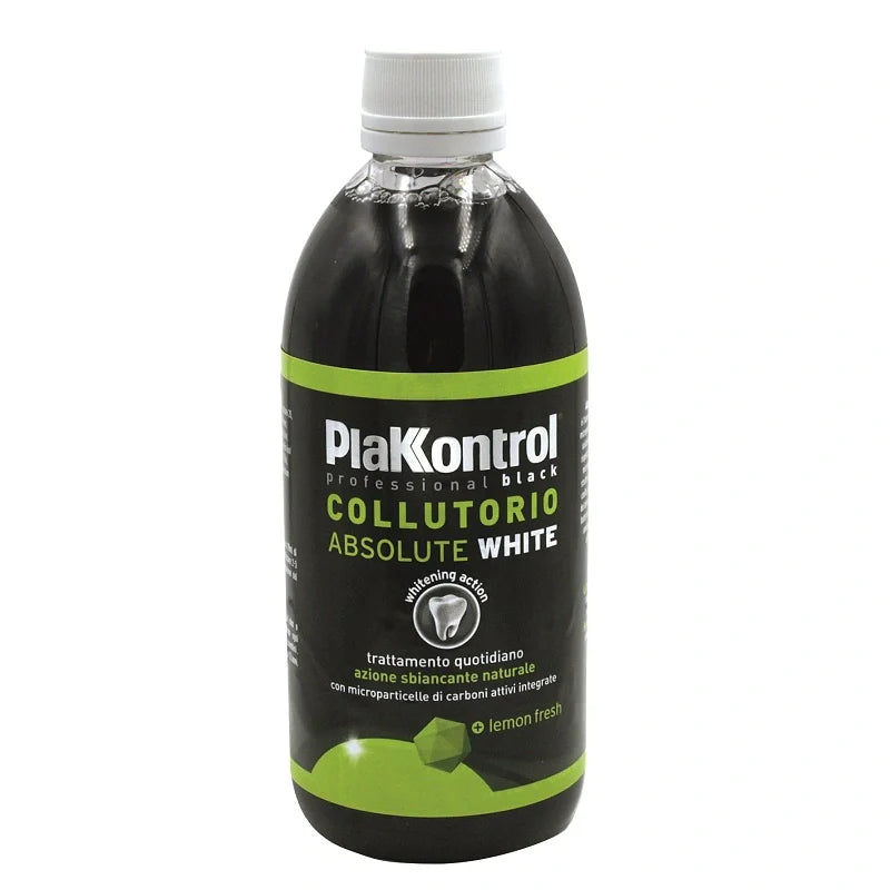 Ideco Plakkontrol Absolute White Collutorio 500 ml, Collutori