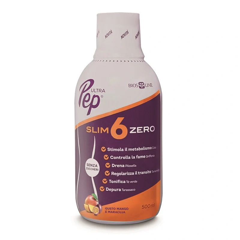 Bios Line Ultra Pep Slim 6 Zero Mango e Maracuja 500 ml Parafarmaco