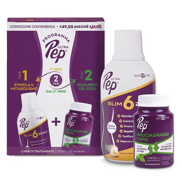 Bios Line Ultra Pep Slim 6 Zero 500 ml Integratore per il controllo del peso
