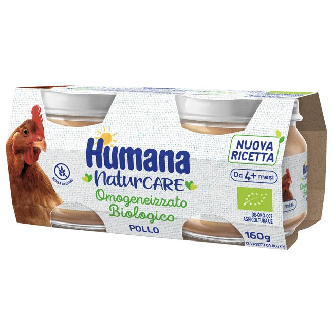 Humana omogeneizzato pollo bio 80 g, alimentazione prima infanzia