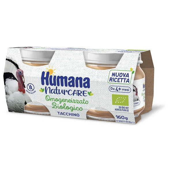 Humana omogeneizzato tacchino bio 2x80g, Parafarmaci, Alimentazione infantile