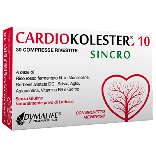 Dymalife Cardiokolester 10 Sincro 30 compresse, integratore per il cuore