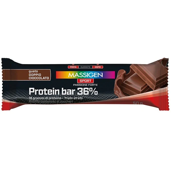 Massigen Sport Protein Bar 36% Doppio Cioccolato 35 g