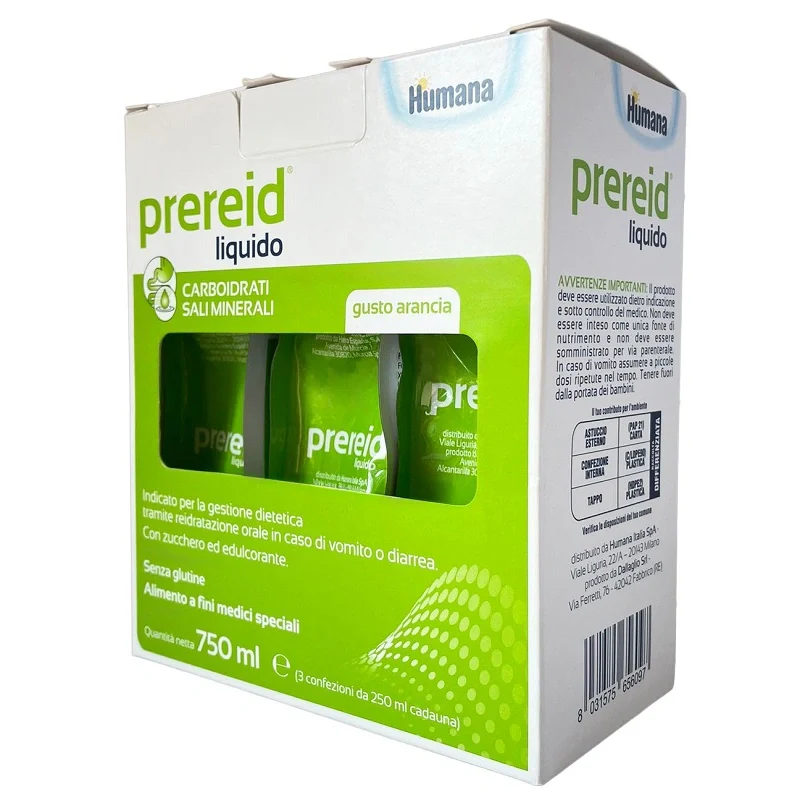 Humana Prereid Liquido 250ml 3pz Alimenti per fini medici speciali