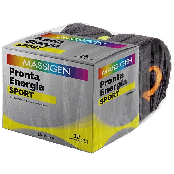 Massigen Pronta Energia Sport 12 buste, integratore, energia, sali minerali