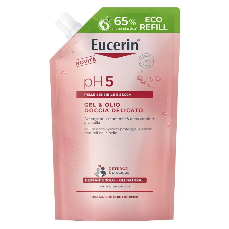 Eucerin Gel e Olio Doccia Delicato 400 ml, Cosmetici