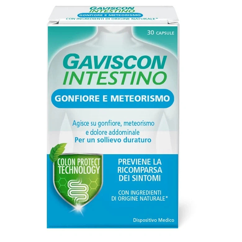 Reckitt Benckiser Gaviscon Intestino Gonfiore 30 capsule Dispositivo medico