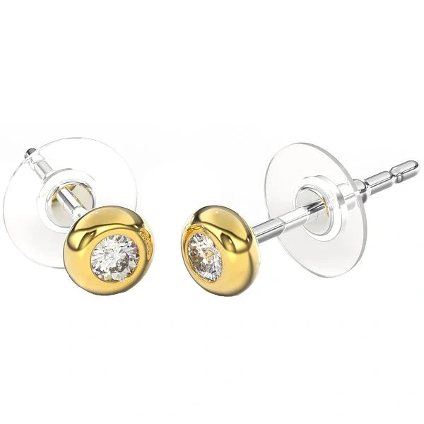 Sanico Orecchino Queen Rania 4mm Gold Plated Parafarmaco