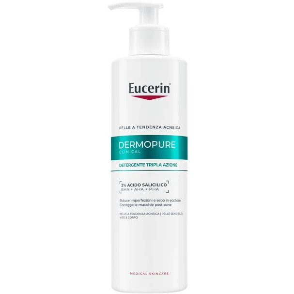 Eucerin Dermopure Clinical Detergente 400 ml, Detergenti per il viso