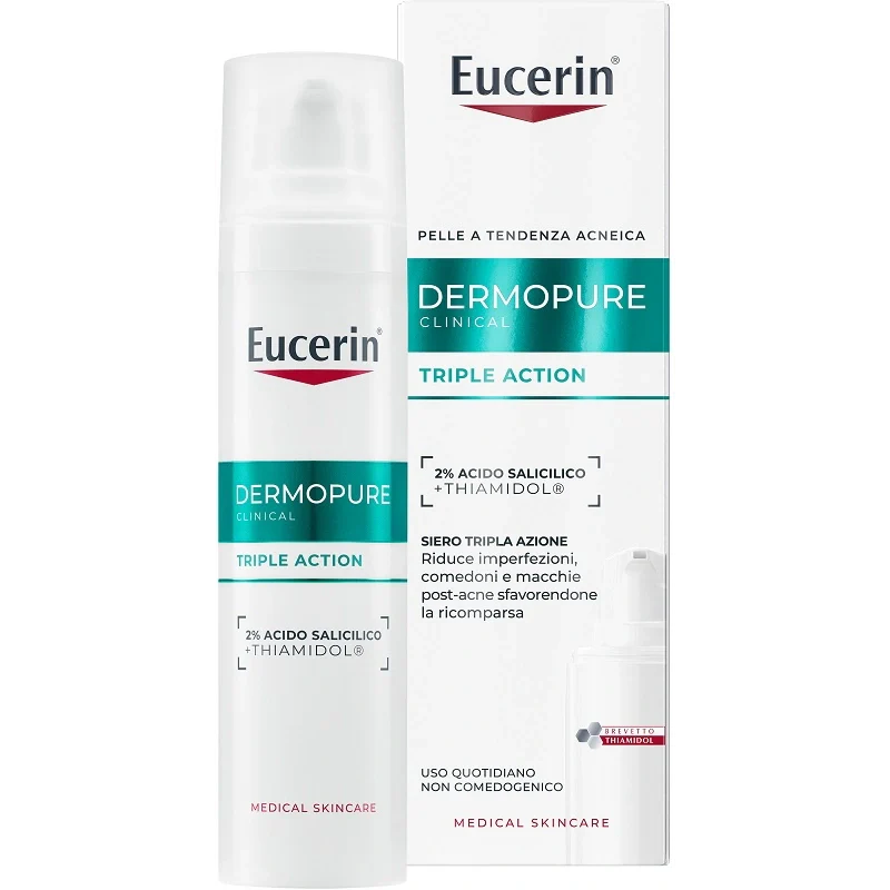 Eucerin Dermopure Siero Tripla Azione 40 ml, Parafarmaco per pelle del viso