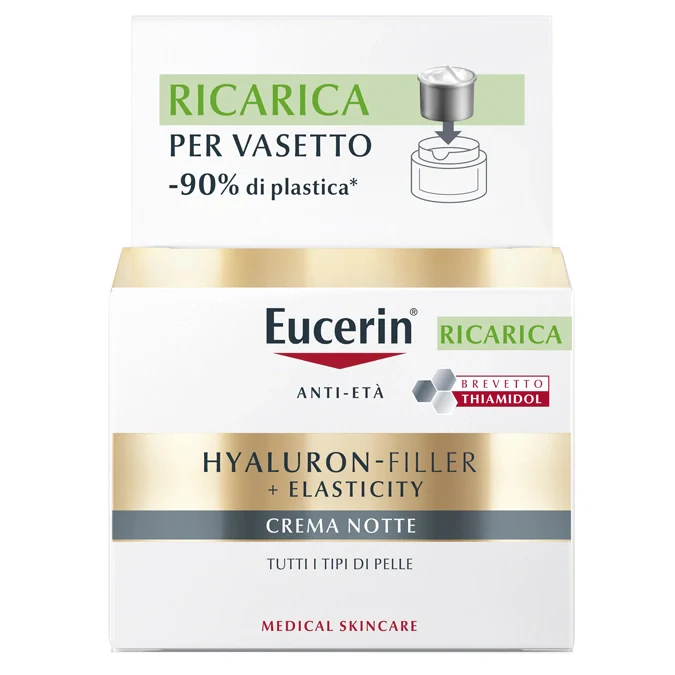 Eucerin Hyaluron-Filler Crema Notte Ricarica 50 ml, Cosmetici