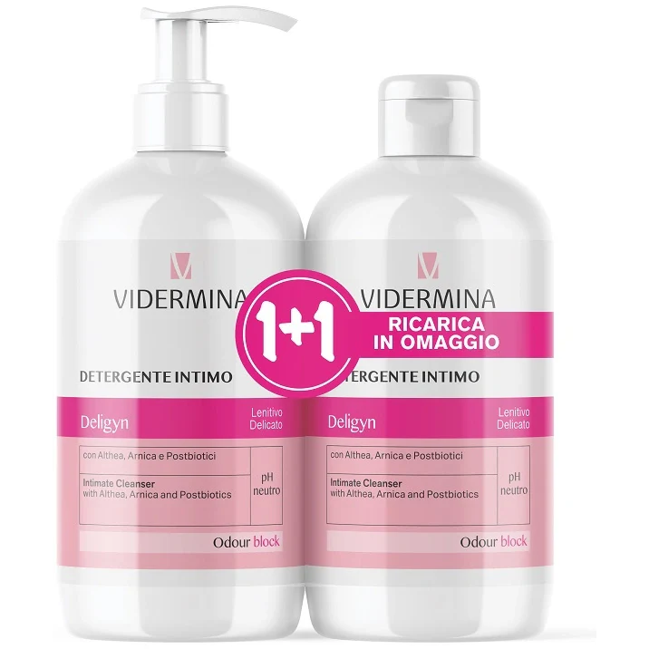 Vidermina Deligyn 500 ml Bipack, detergente intimo, Ist.Ganassini, Parafarmaco