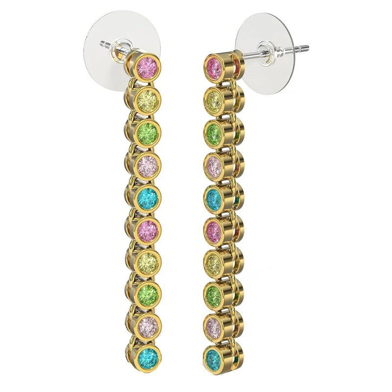 Sanico Orecchini Snake Multicolor 30mm Gold Plated Parafarmaci