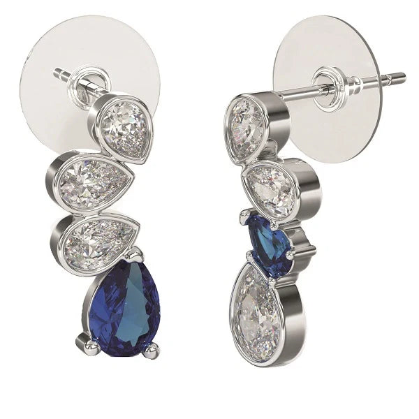 Sanico Orecchini Blueeye 18mm Acciaio Inossidabile Parafarmaci