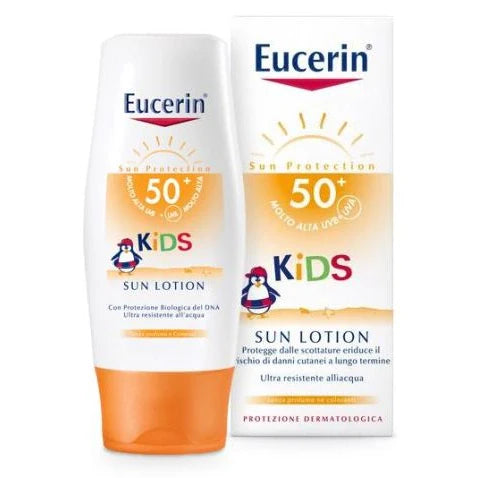 Eucerin Sun Kids Lotion FP50+ 150 ml, protezione solare per bambini