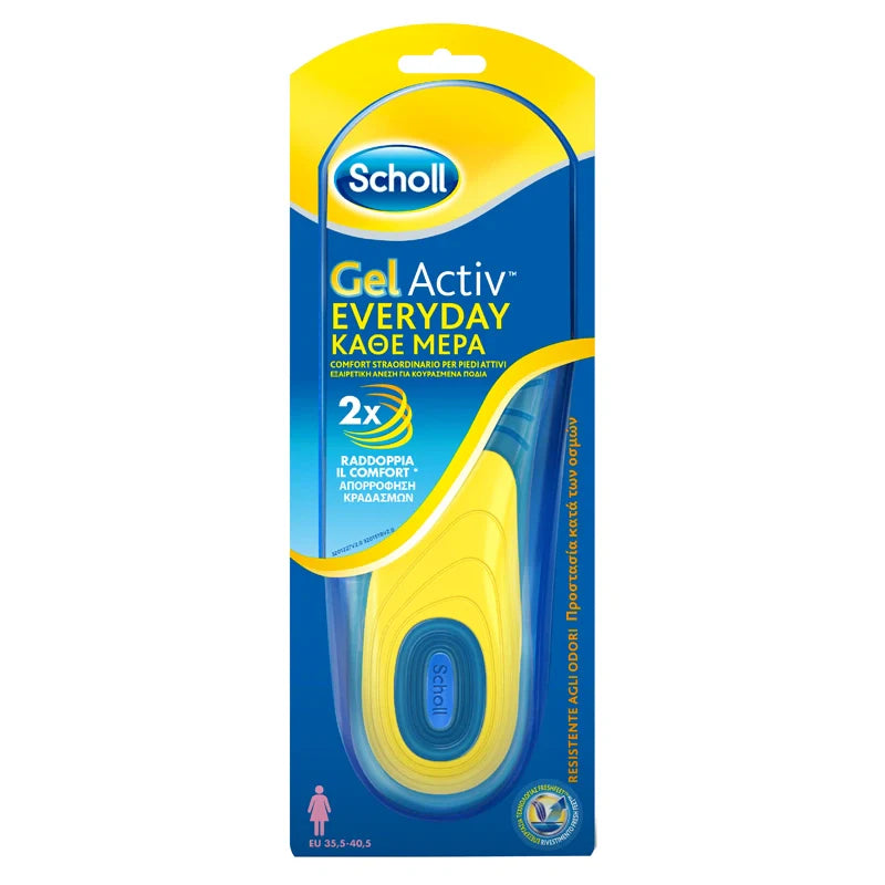 Scholl Gel Activ Everyday Donna, solette per calzature, Dispositivi medici