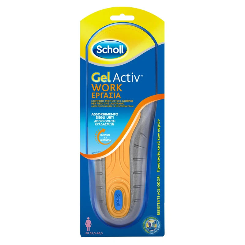 Scholl Gel Activ Work Donna, solette per comfort piedi, dispositivi medici