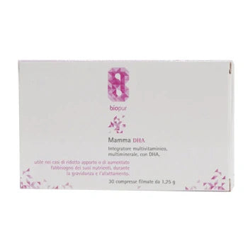 Biopur Mamma DHA 30 compresse, integratore per gravidanza e allattamento