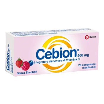 Procter & Gamble Cebion Masticabile Vitamina C 500 mg 20 Compresse Integratori