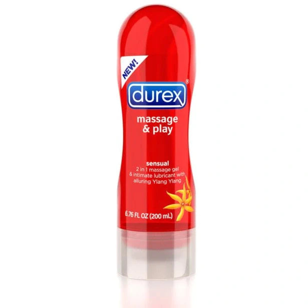 Durex Massage 2in1 Sensual Box 200 ml, gel da massaggio e lubrificante