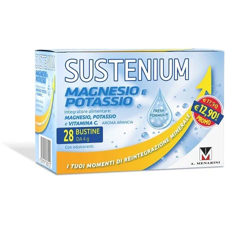A.Menarini Sustenium Magnesio e Potassio 28 Bustine Integratori