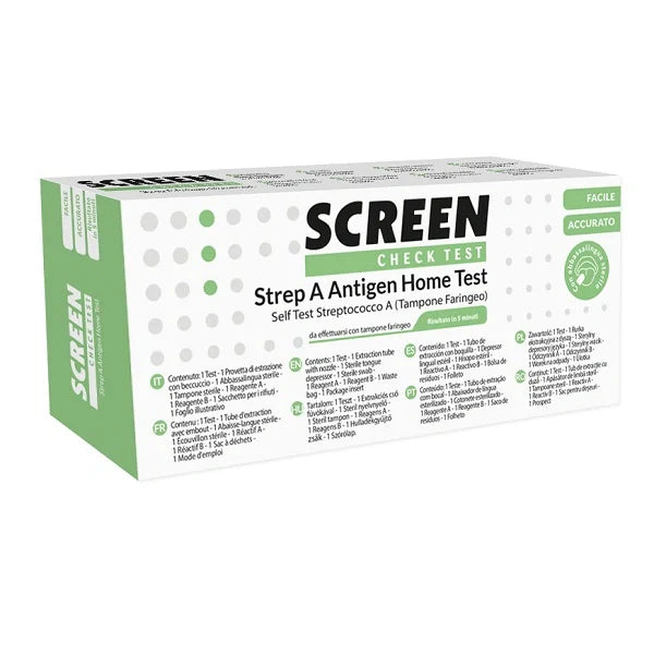 Screen Italia Strep A Antigen Home Test 2pz Dispositivo medico