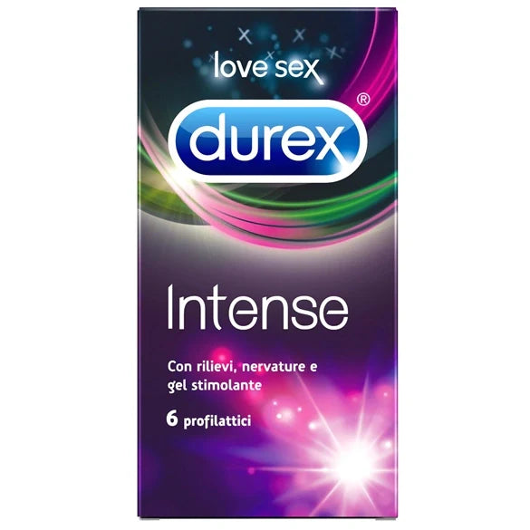 Durex Intense Orgasmic 6 Pezzi, preservativi, dispositivo medico