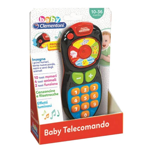 Clementoni Baby Telecomando, gioco interattivo per bambini, Giocattoli prima infanzia