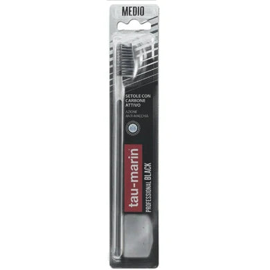 Alfasigma Spazzolino Professional Black, carbone attivo, igiene orale