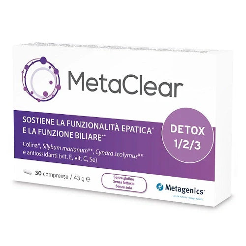 Metagenics Metaclear 30 compresse per il benessere digestivo, parafarmaco