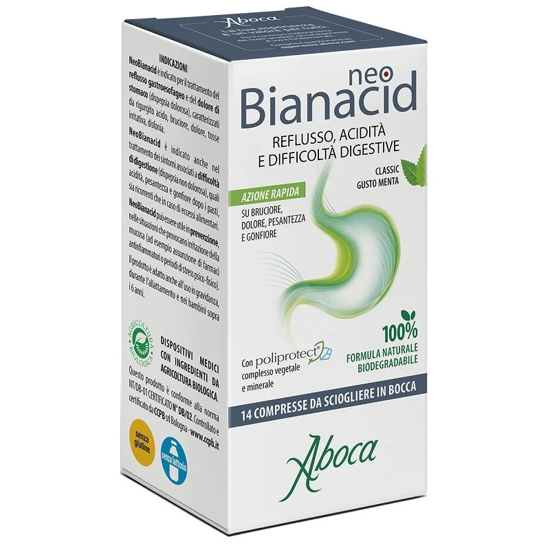 Aboca Neobianacid 14 compresse masticabili Dispositivo medico