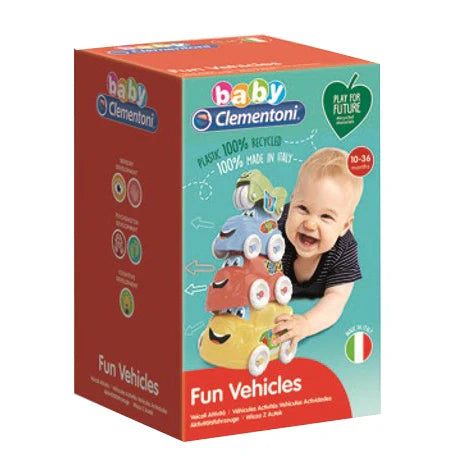 Clementoni Veicoli Attività Scopri Impila, gioco educativo, Giocattoli prima infanzia
