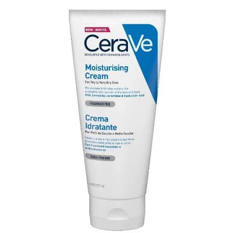 Cerave Crema Idratante 177 ml, cosmetico idratante per pelle secca