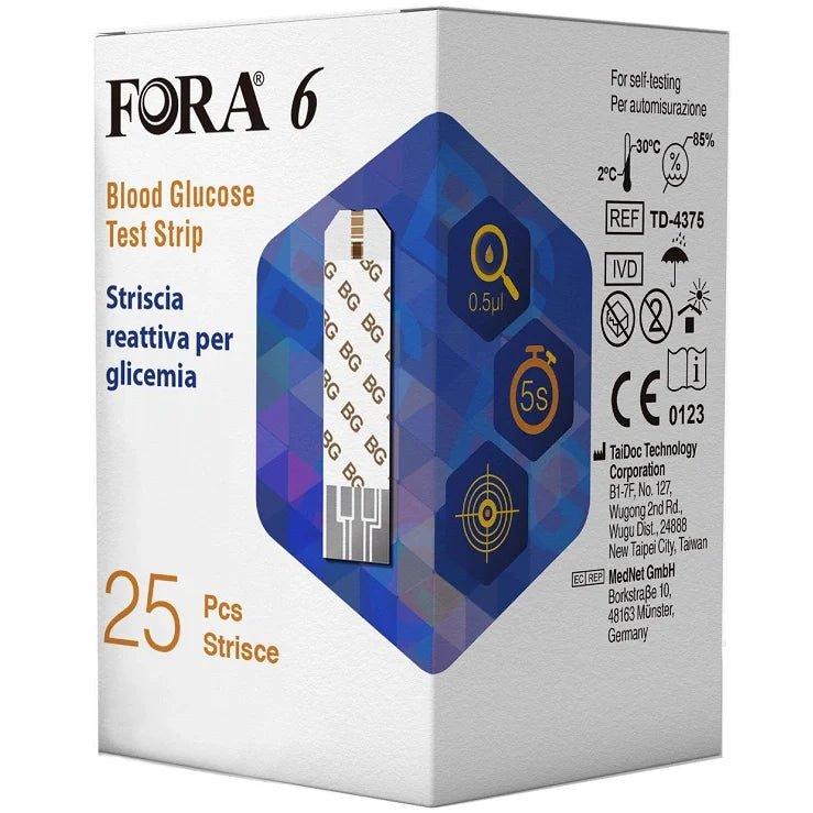 Meter Fora6 Strisce Glicemia 25pz Dispositivo medico