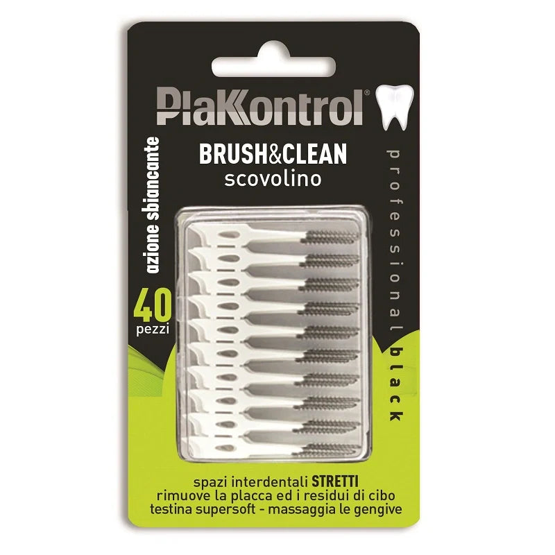 Ideco Plakkontrol Brush&Clean Scovolini Interdentali 40 pezzi Dispositivi medici
