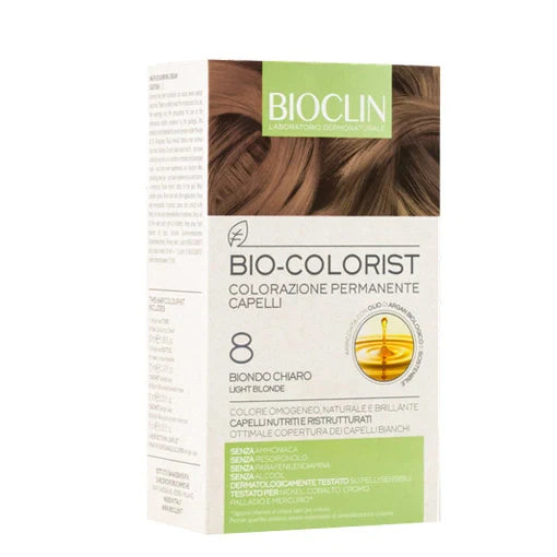 Bioclin Bio Colorist 8 Biondo Chiaro, tintura per capelli, categoria Tinte