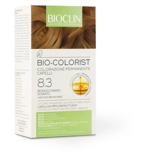 Bioclin Bio Colorist 8,3 Biondo Chiaro Dorato, tintura per capelli, categoria Tinte