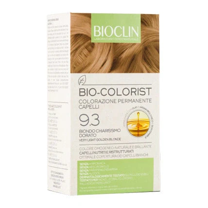 Bioclin Bio Colorist 9.3 Biondo Chiaro Dorato, kit colorazione capelli