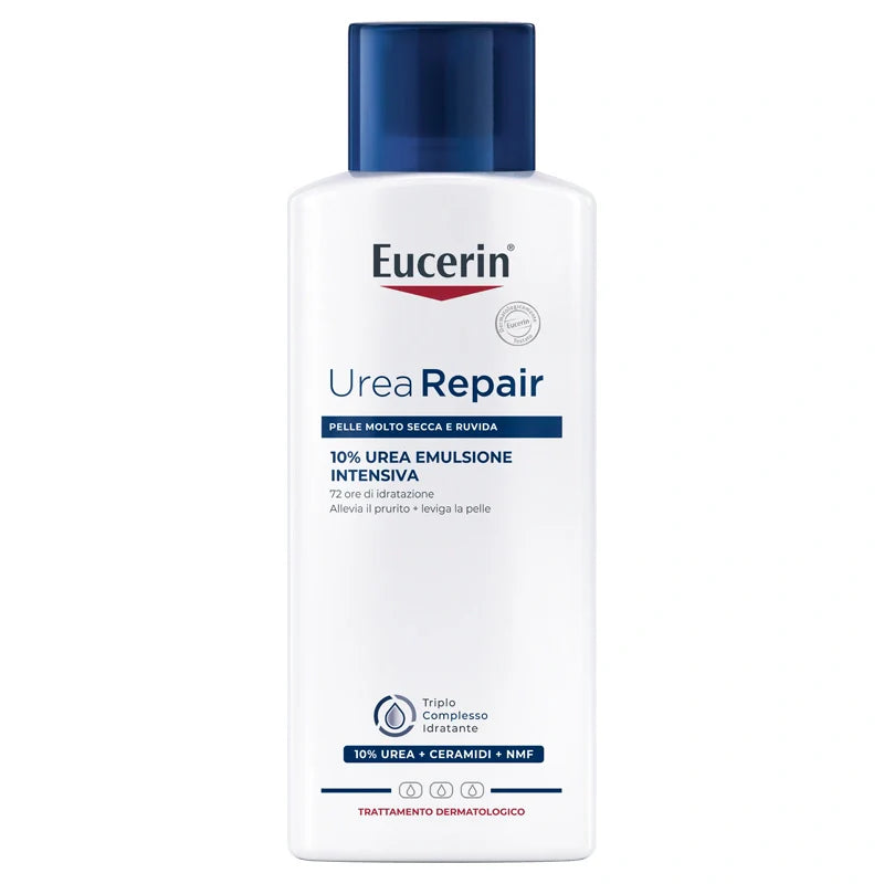 Eucerin Urearepair Emulsione 10% 400ml, idratante per la pelle secca