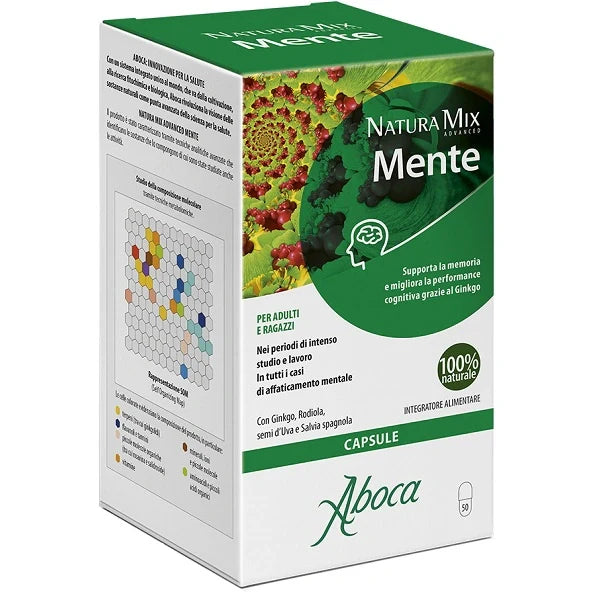 Aboca Natura Mix Advanced Mente 50 cps Integratori