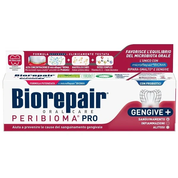 Coswell Biorepair Peribioma Dentifricio 75 ml, dentifricio per igiene orale